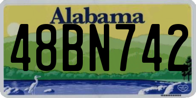 AL license plate 48BN742