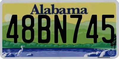 AL license plate 48BN745