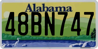 AL license plate 48BN747