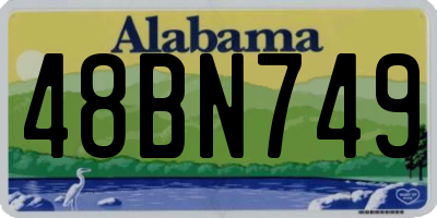AL license plate 48BN749