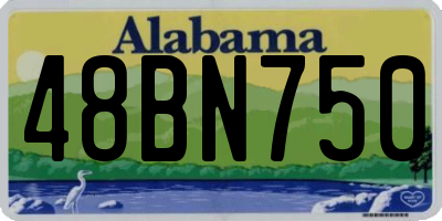 AL license plate 48BN750