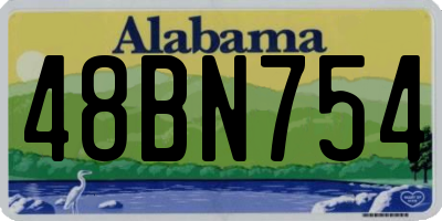 AL license plate 48BN754