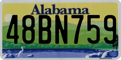 AL license plate 48BN759