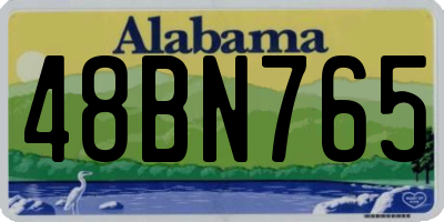 AL license plate 48BN765