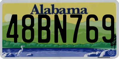 AL license plate 48BN769