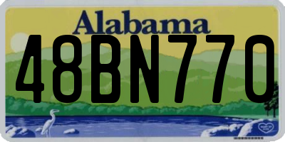 AL license plate 48BN770