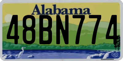 AL license plate 48BN774