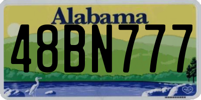 AL license plate 48BN777