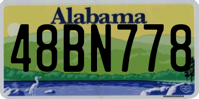 AL license plate 48BN778