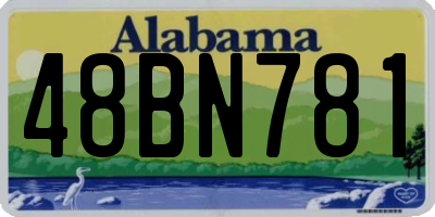 AL license plate 48BN781
