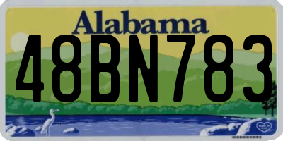 AL license plate 48BN783