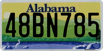 AL license plate 48BN785