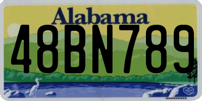 AL license plate 48BN789
