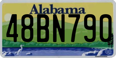 AL license plate 48BN790
