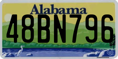 AL license plate 48BN796