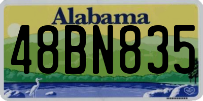 AL license plate 48BN835
