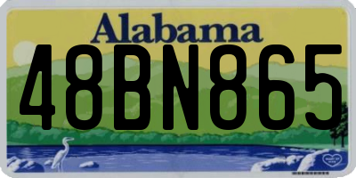 AL license plate 48BN865