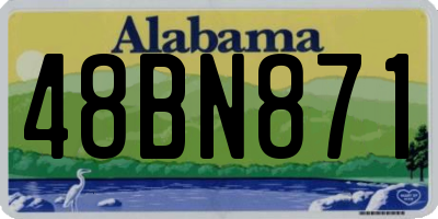 AL license plate 48BN871
