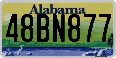 AL license plate 48BN877