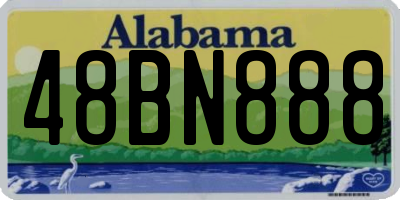 AL license plate 48BN888