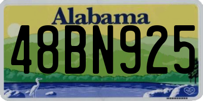 AL license plate 48BN925