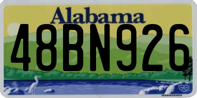 AL license plate 48BN926