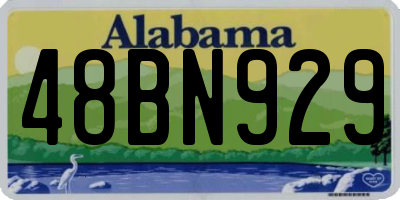 AL license plate 48BN929