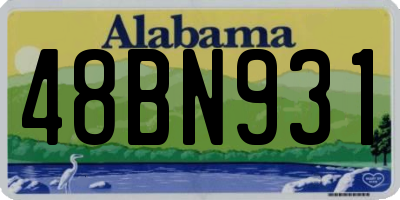 AL license plate 48BN931