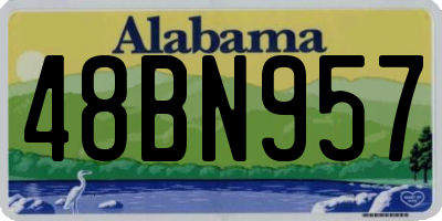 AL license plate 48BN957