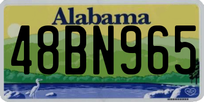AL license plate 48BN965