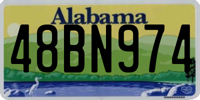 AL license plate 48BN974
