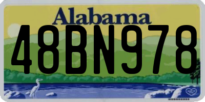 AL license plate 48BN978