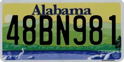 AL license plate 48BN981