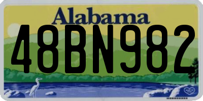AL license plate 48BN982
