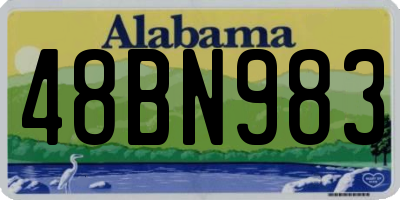 AL license plate 48BN983