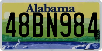 AL license plate 48BN984