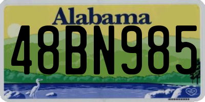 AL license plate 48BN985