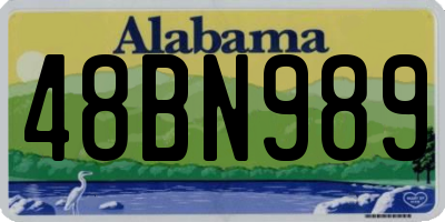 AL license plate 48BN989
