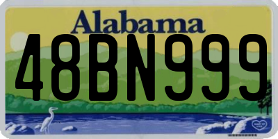 AL license plate 48BN999