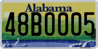 AL license plate 48BO005