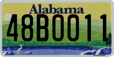 AL license plate 48BO011