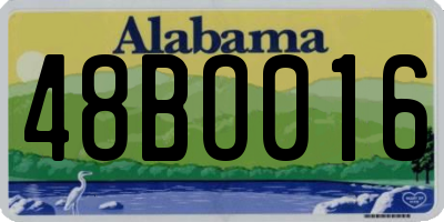 AL license plate 48BO016