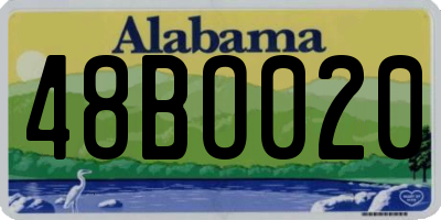 AL license plate 48BO020