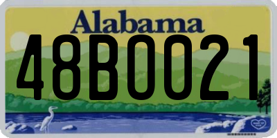 AL license plate 48BO021