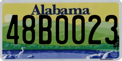 AL license plate 48BO023