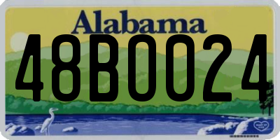AL license plate 48BO024