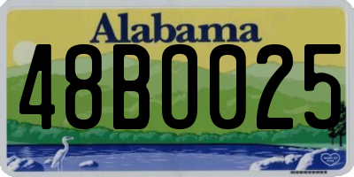 AL license plate 48BO025