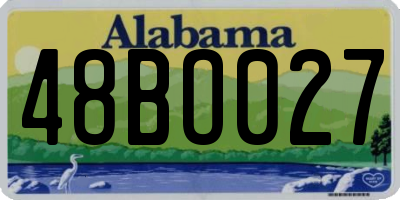 AL license plate 48BO027