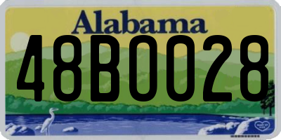 AL license plate 48BO028