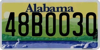 AL license plate 48BO030